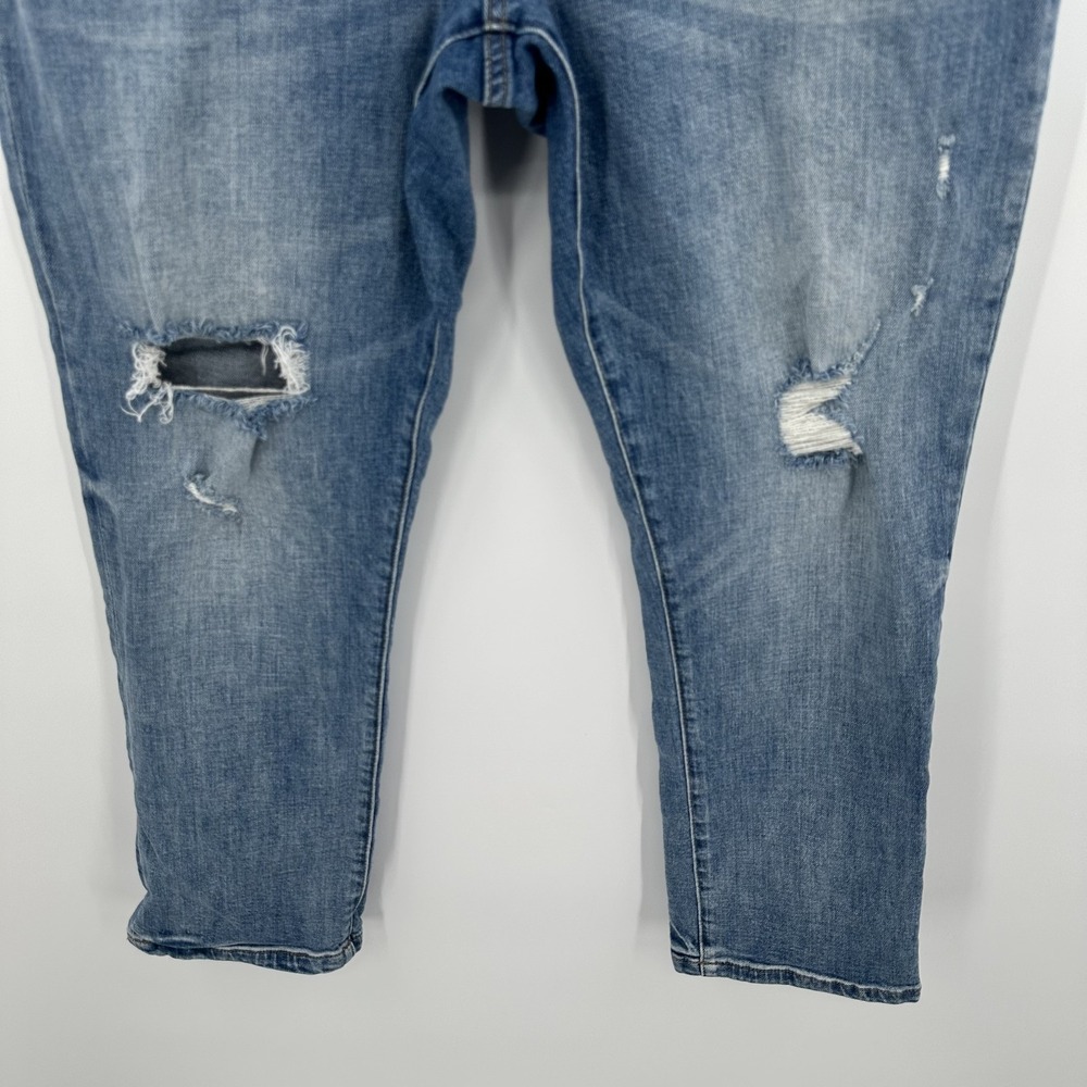 Oliver Logan Crosby Boyfriend Jeans Womens 32 Distressed Stretch Denim Ripped - Picture 6 of 11